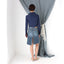 MADE IN ITALY Washed Out Phard Y2K Denim Skirt