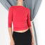 MADE IN ITALY 90s Fitted Glitter Mesh Top
