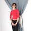 MADE IN ITALY 90s Fitted Glitter Mesh Top