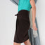 MADE IN ITALY 90s Wool Blend Chocolate Tie / Wrap Skirt