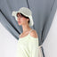 MADE IN ITALY Pastel Pure Cotton Organza Soft Brim Hat