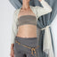 MADE IN ITALY 2000s Golden Stretch Bolero / Sleeve Shrug