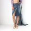 MADE IN ITALY Washed Out Phard Y2K Denim Skirt