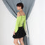 MADE IN ITALY Incredible Y2K Asymmetric Lime Top