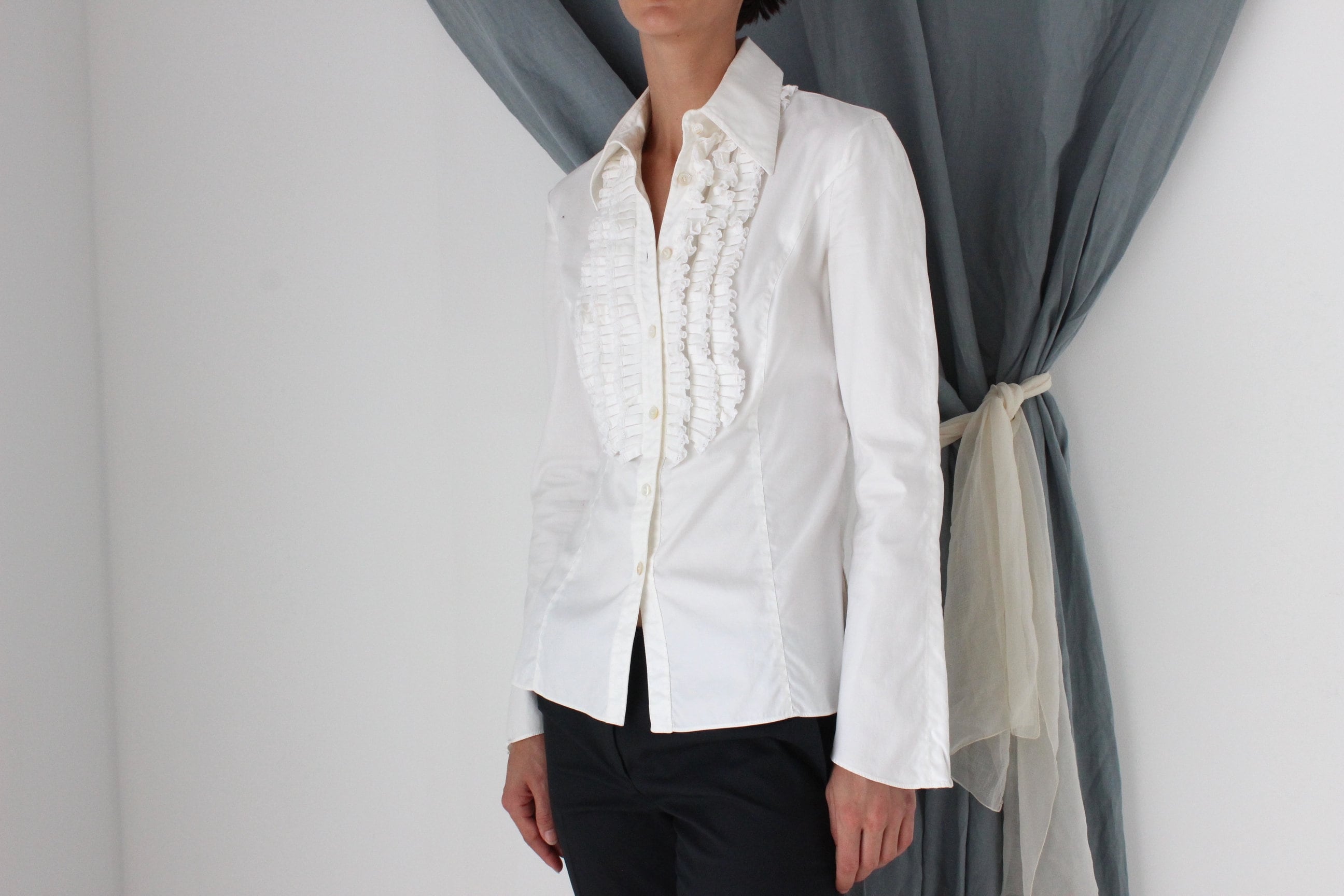 MADE IN ITALY 90s Valentino Tuxedo Shirt