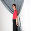 MADE IN ITALY 90s Fitted Glitter Mesh Top