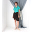 MADE IN ITALY 90s Wool Blend Chocolate Tie / Wrap Skirt