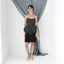 MADE IN ITALY 80s Polka Dot Silk Sculptural Peplum Cocktail Dress