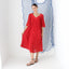 MADE IN GREECE 90s Cotton Gauze Smock Dress
