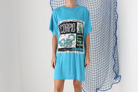 FOUND IN GREECE 80s Scorpio Tee Dress