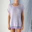 FOUND IN GREECE 80s Hand Knit Crochet Sweater Vest Slouch Top