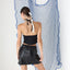 FOUND IN GREECE Y2K Deadstock Python Look Mini Skirt
