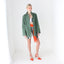 90s Forest Green Soft Suede Coat