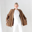 80s Designer Leopard Print Suede Luxury Swing Coat