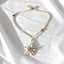 FOUND IN GREECE 90s Seashell Flower Choker