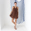 MADE IN GREECE 90s Cotton Gauze Trapeze Mini Dress