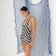 FOUND IN GREECE 2000s Dianne Von Furstenberg Chevron Stripe Beach Romper