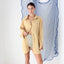 FOUND IN GREECE 90s French Gauze Longline Button Up Shirt Dress