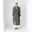 80s Iridescent Green Belted Trench Coat by Jones New York w/ Pure Wool Lining