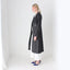 Y2K Techno / Rave Grey Blue Denim Trench Coat