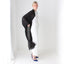90s Black Sheer Viscose Gauze Floaty Full Length Duster