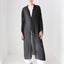 90s Black Sheer Viscose Gauze Floaty Full Length Duster