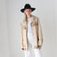 70s Camp Cowboy Leather Fringe Boxy Western Jacket