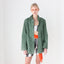 90s Forest Green Soft Suede Coat