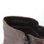 90s Square Toe Dark Chocolate Leather Ankle Boots - Euro 40.5