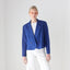 80s Pendelton USA Pure New Wool Cobalt Cropped Blazer Jacket