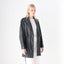 Chic 80s Leather Tie Waist Shawl Collar Belted Coat