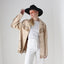70s Camp Cowboy Leather Fringe Boxy Western Jacket