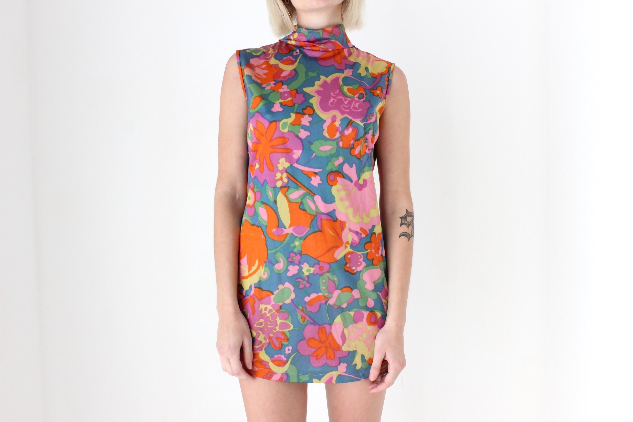 70s 'Toplet' England Flower Power Mini