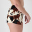 Hand Made 'Nevada Clothing' Fluffy Cow Print Hotpants