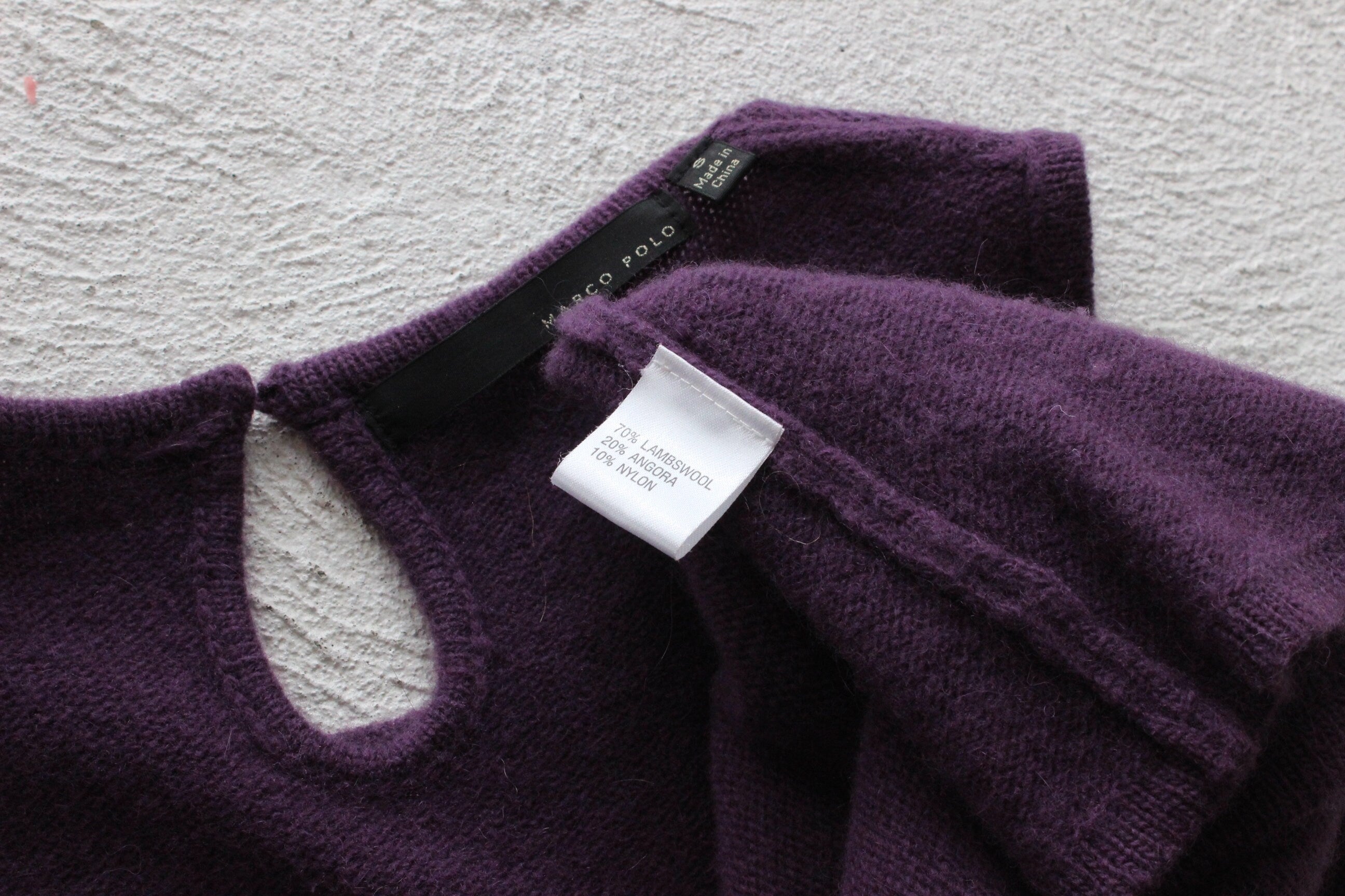 Y2K Purple Lambswool Tank & Feather Cardigan Two Piece Set