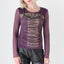 Y2K Abstract Layered Mesh Long Sleeve Stretch Top