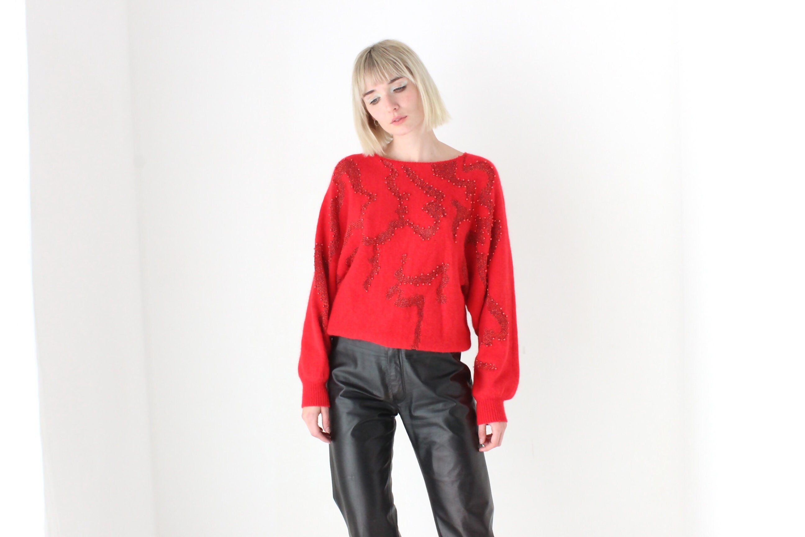 Cosy 80s Lambswool & Angora Sweater