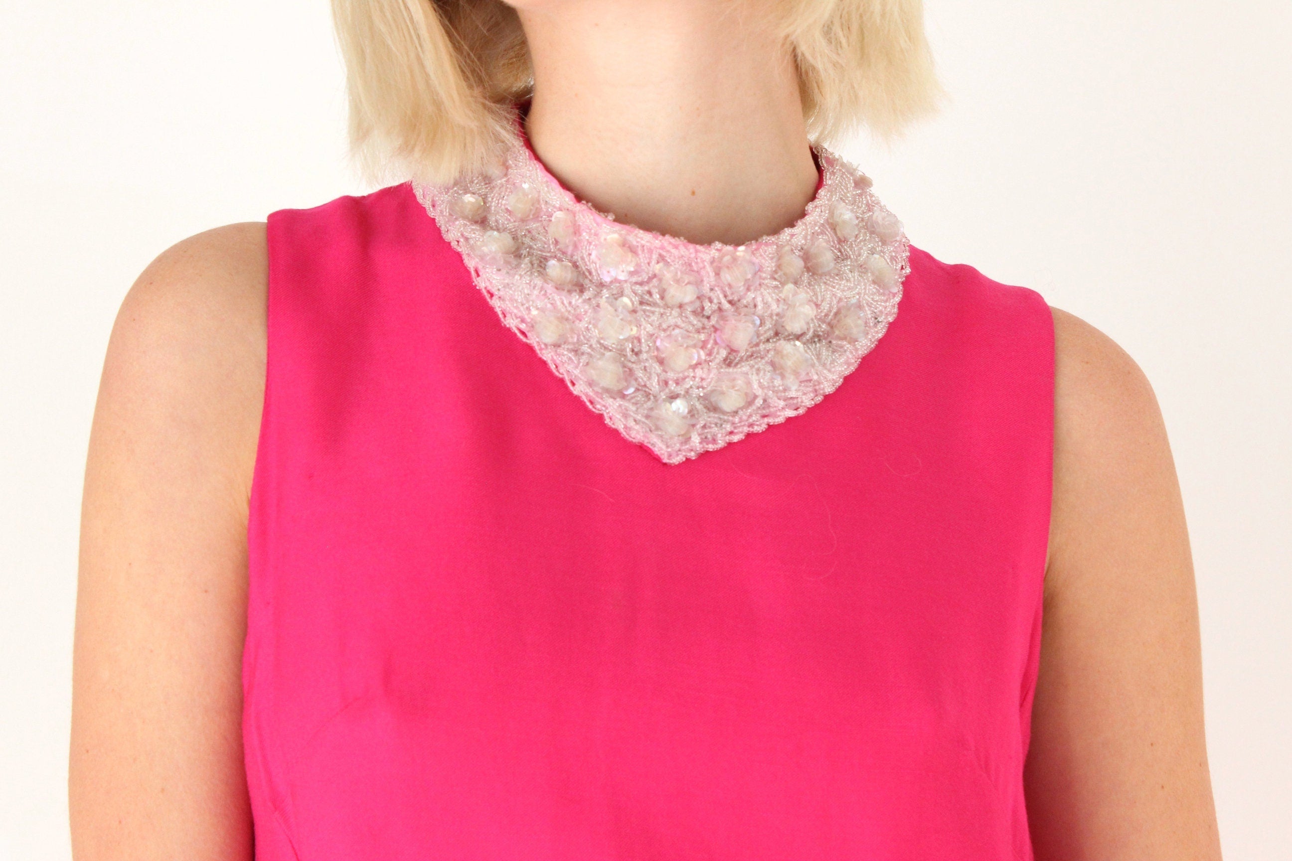 60s Miu Miu Vibe Mini w/ Beaded Neckline