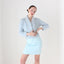 BALLETCORE 90s Barometer Baby Blue Mini Skirt