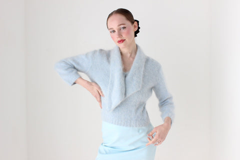 BALLETCORE Divine 80s Soft Angora Cropped Sweater