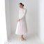 BALLETCORE 80s Palest Pink Organza & Silk Drop Waist Dress