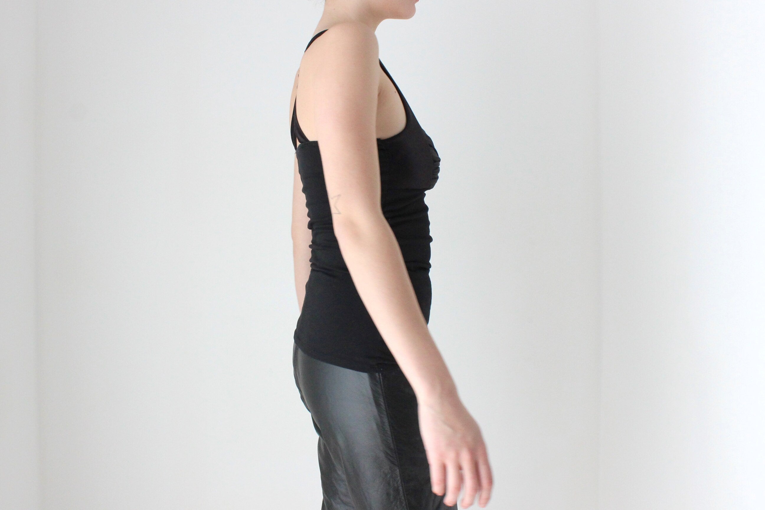 BALLETCORE Sexiest Black Y2K Bustier Tank Top