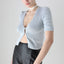 BALLETCORE 90s Pastel Cotton Knit Button Up Top