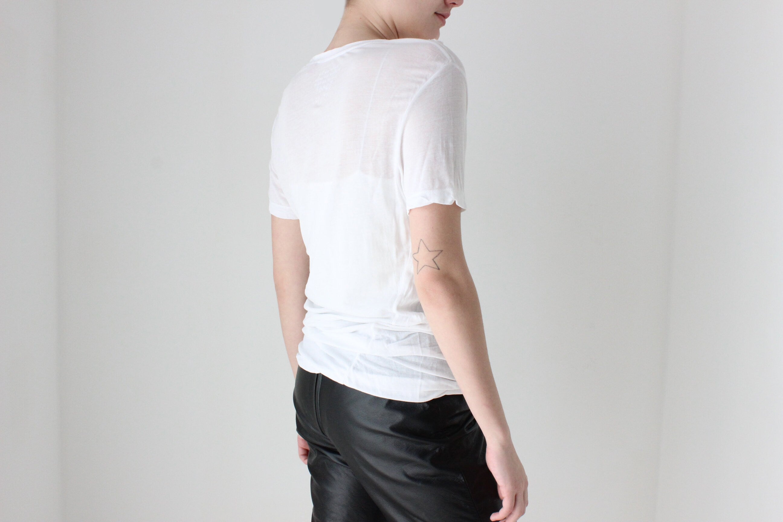 BALLETCORE Y2K Esprit Tissue Thin Crew Neck Tee