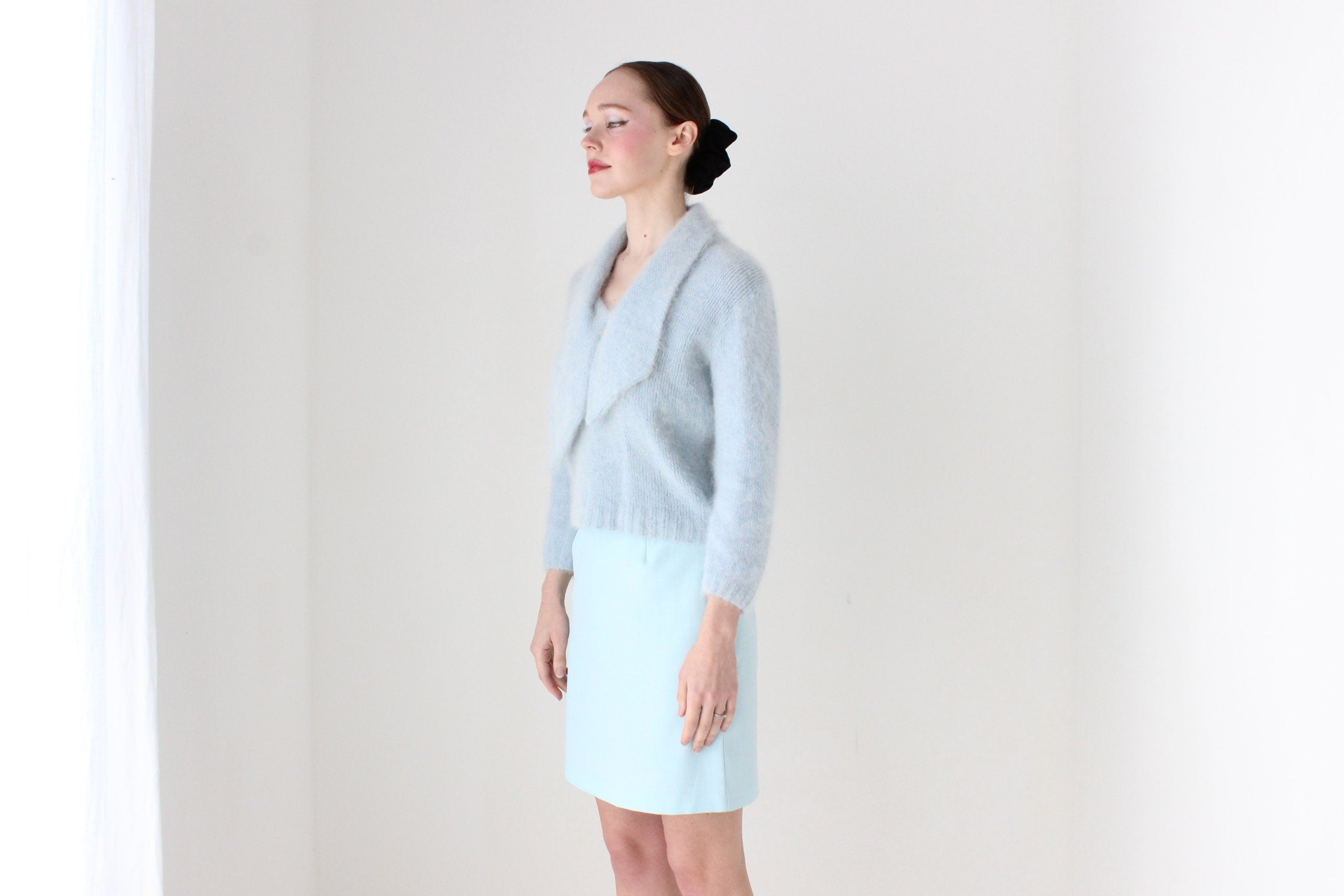 BALLETCORE Divine 80s Soft Angora Cropped Sweater