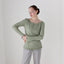 BALLETCORE 90s Ribbed Scoop Neck Sweater