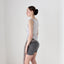 BALLETCORE Y2K Pure Silk Cowl Neck Asymmetric Top