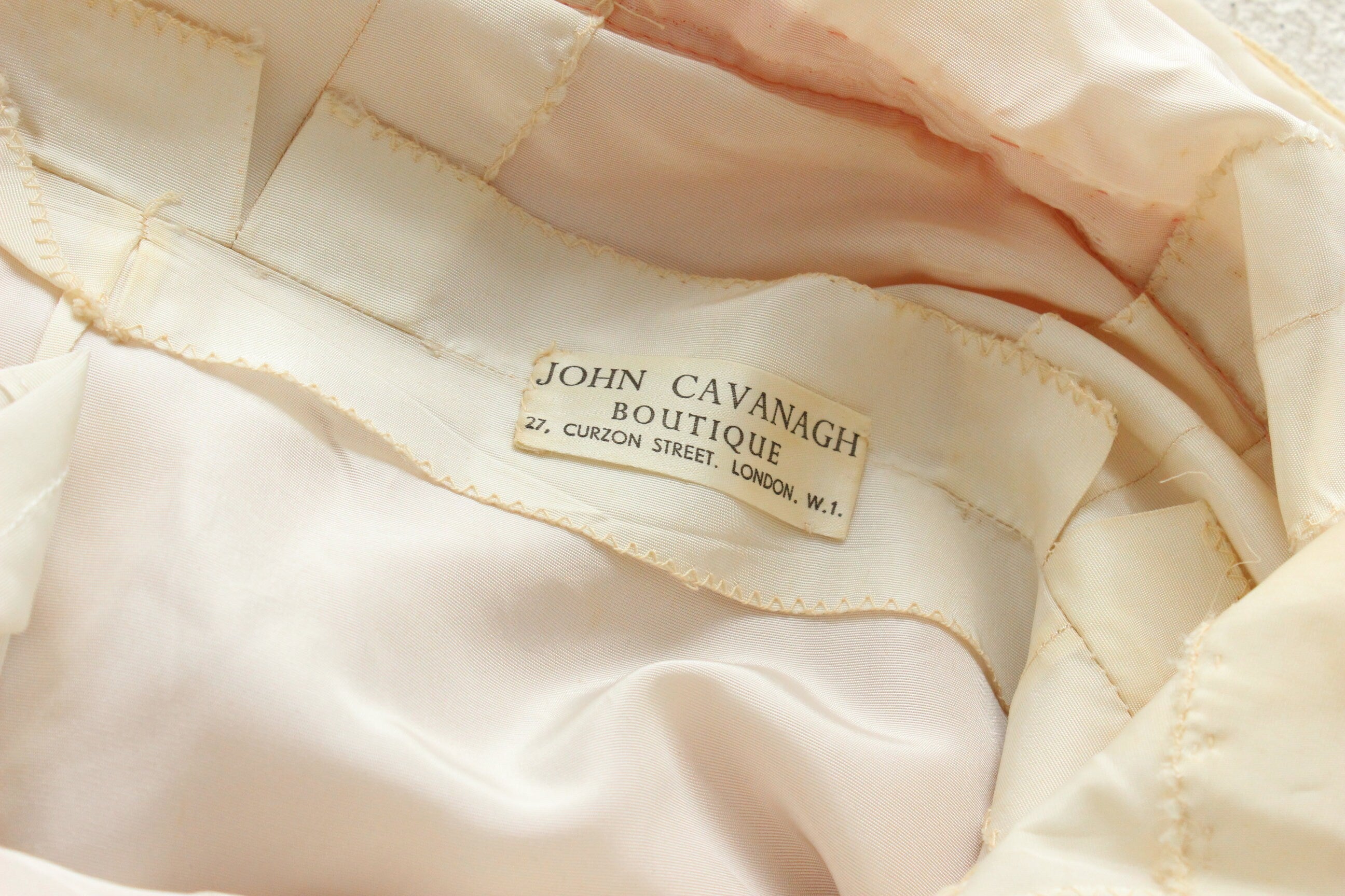 BALLETCORE 1960s British Couture Salmon Silk Organza Top