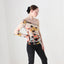 BALLETCORE 2000s Sonia Rykiel Printed Mesh One Sleeve Top
