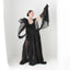 BALLETCORE Y2K Designer 'Religion' Dramatic Layered Crepe Chiffon Formal Gown